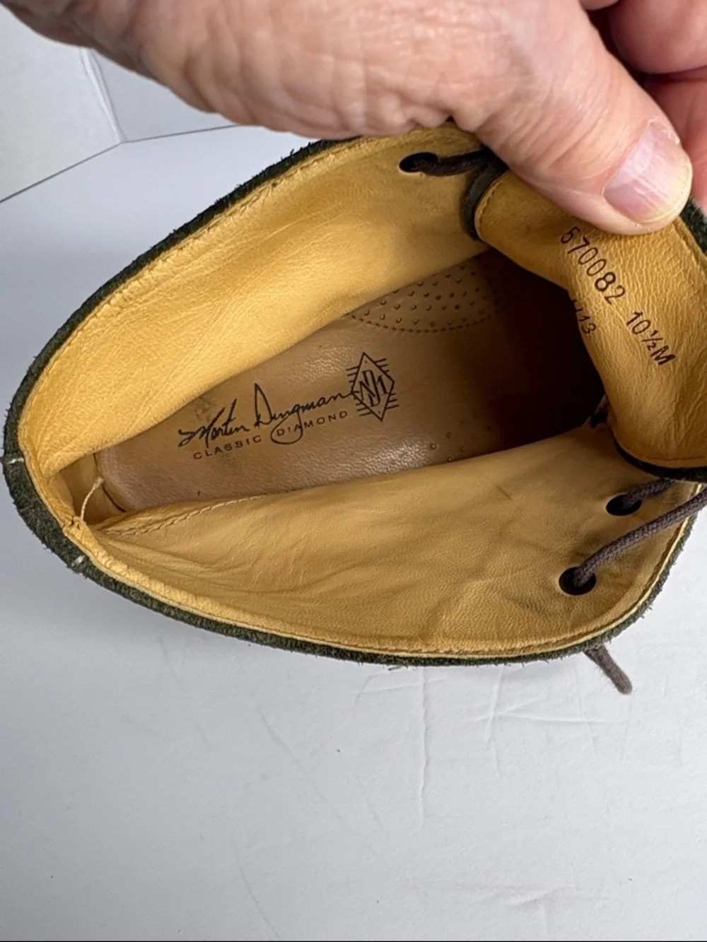 Martin Dingman Olive Suede Chukka Boot